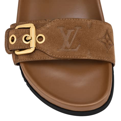 louis vuitton monogram bom dia flat mule sandal